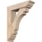 Ekena Millwork Merced Traditional Smooth Bracket w/ Offset Brace, Douglas Fir, 5 1/2"W x 20"D x 24"H BKT0604X20X24MRC01SDF - alternate 1